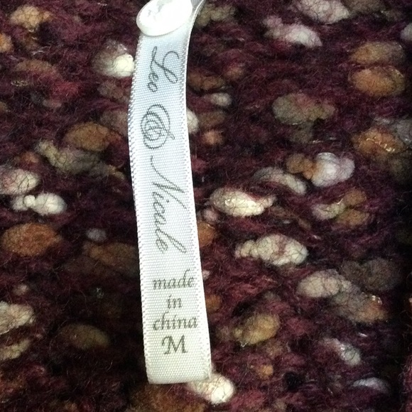 Leo and Nicole thick sweater cardigan Slight bell sleeve - Picture 5 of 6